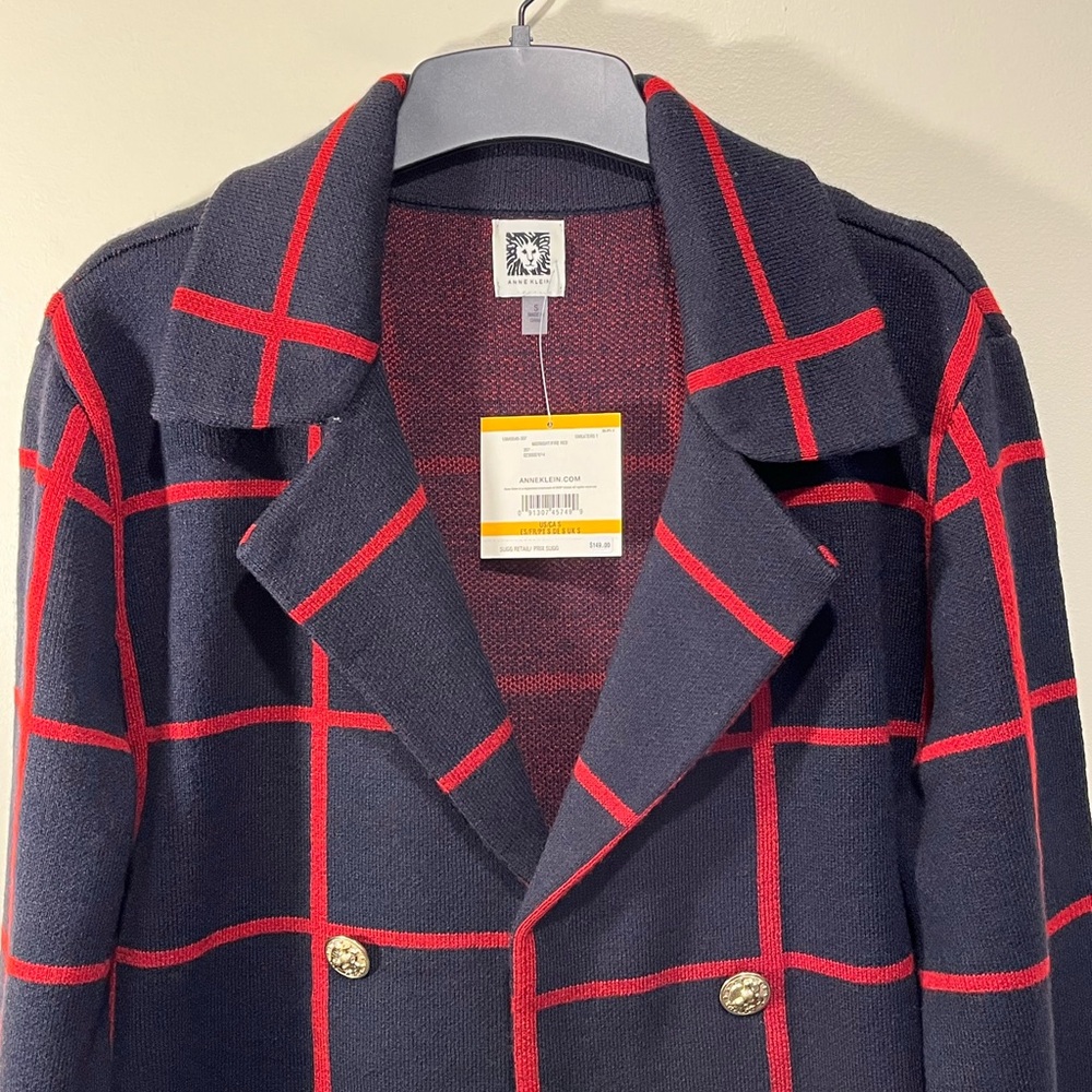 Anne Klein Sweater Jacket. Open Front. Size Small. NWT. - Picture 5 of 6